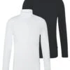 Pier One 2 Pack - Longsleeve - White/Black 1 Pier One 2 Pack - Longsleeve - White/Black -Pier One 131c66307636477987dd73f5f031d29f