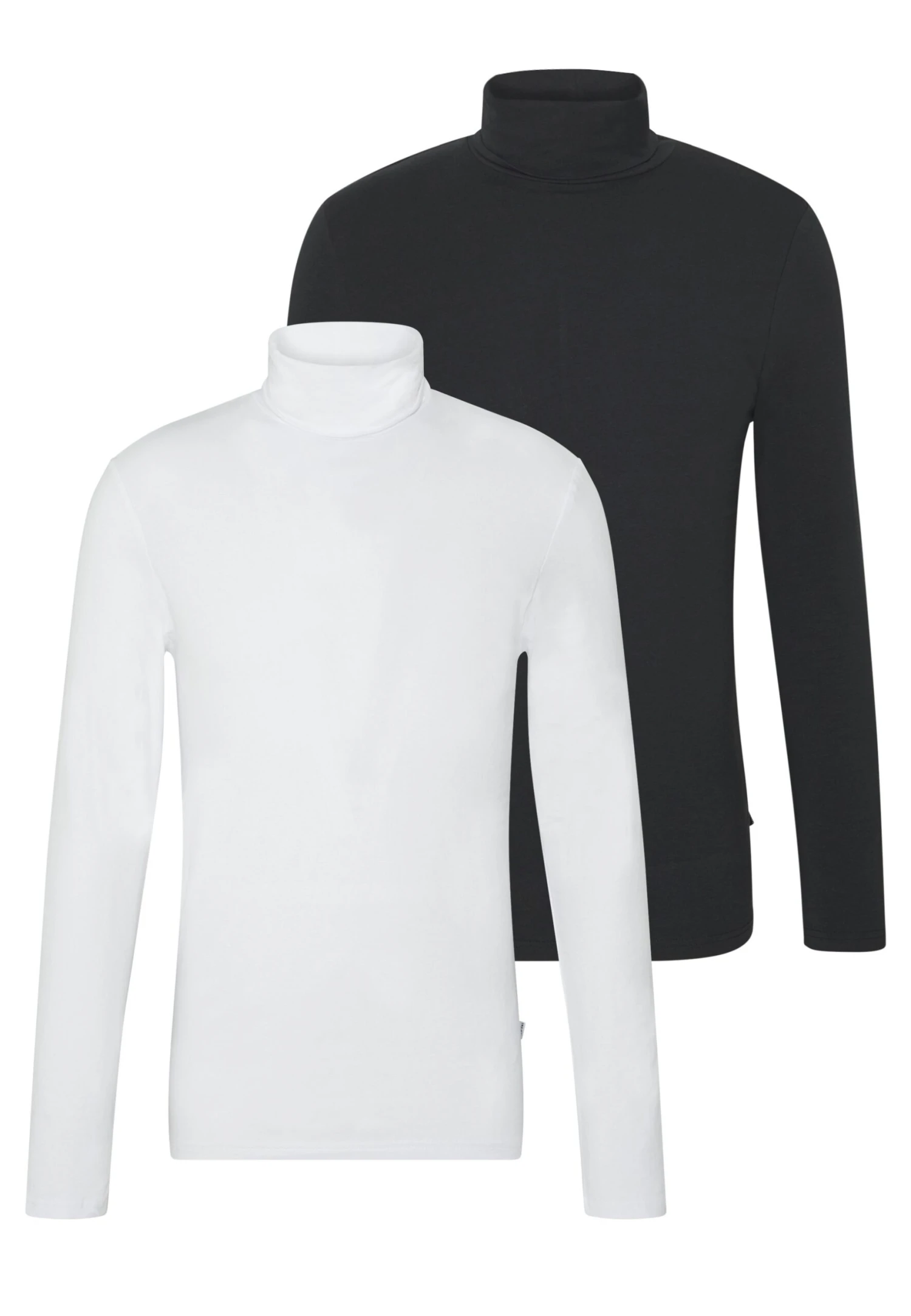 Pier One 2 Pack - Longsleeve - White/Black 3 Pier One 2 Pack - Longsleeve - White/Black
