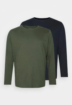 Pier One 2 Pack - Longsleeve - Dark Green/Dark Blue -Pier One 2c22970c2a464b43a0ae9499a934a675