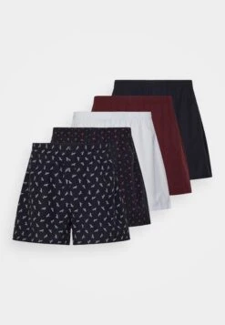 Pier One 5 Pack - Boxershort - Dark Blue/Bordeaux/ Blue -Pier One 3422d9ed8c4f49da9db171652d2bfcfc