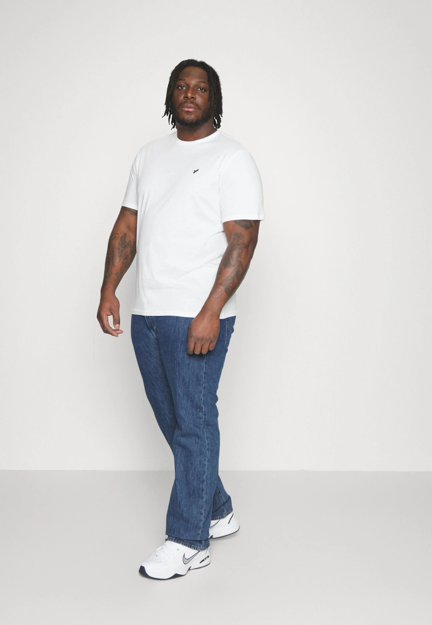 Pier One 2 Pack - T-Shirt Basic - Dark Blue/White 3 Pier One 2 Pack - T-Shirt Basic - Dark Blue/White