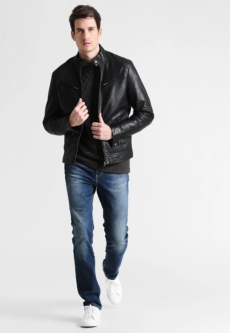 Pier One Straight Leg Jeans - Washed Dark Blue 4 Pier One Straight Leg Jeans - Washed Dark Blue - Afbeelding 2