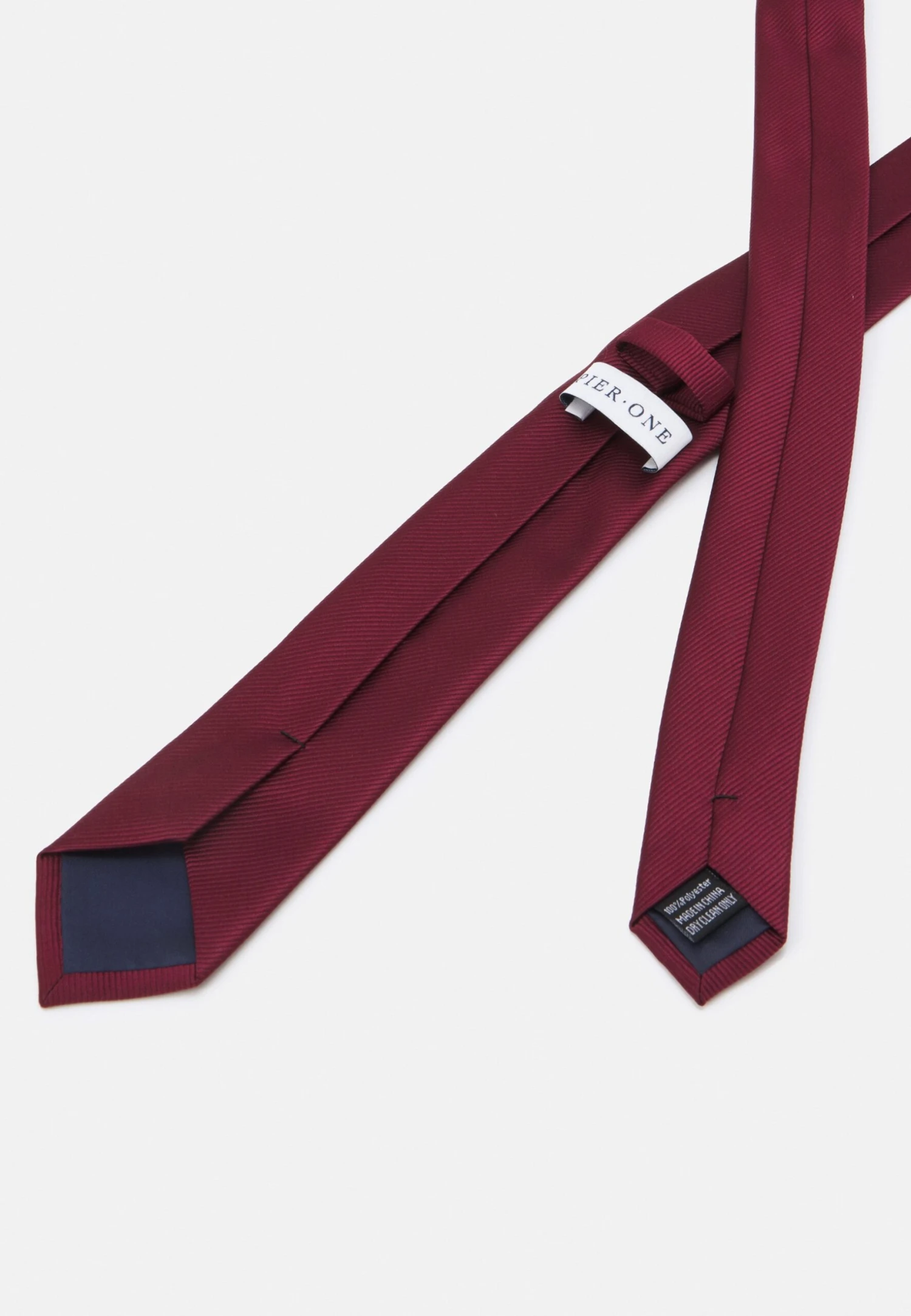 Pier One Stropdas - Bordeaux 4 Pier One Stropdas - Bordeaux - Afbeelding 2