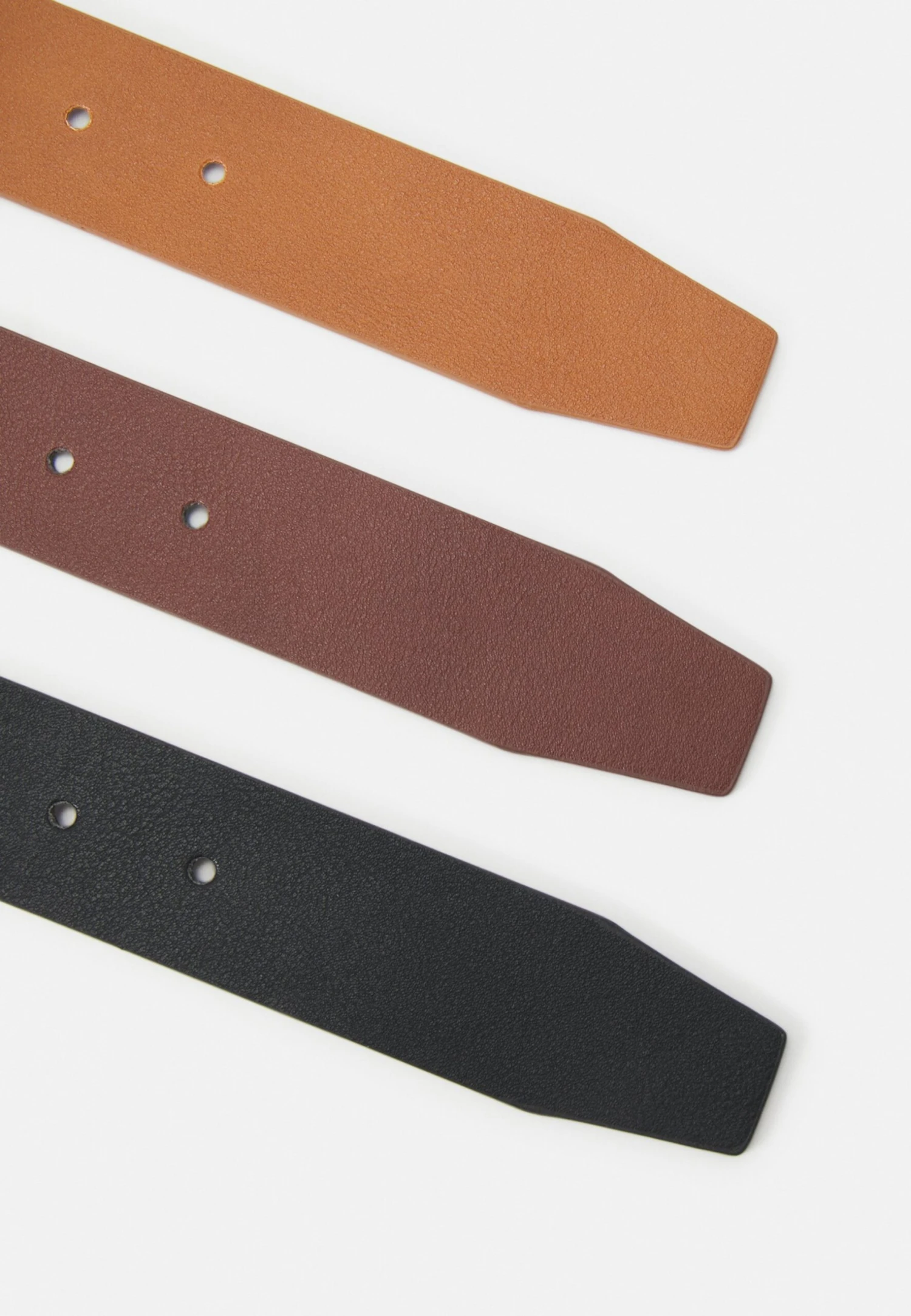 Pier One 3 Pack Unisex - Riem - Black/Brown/Cognac 5 Pier One 3 Pack Unisex - Riem - Black/Brown/Cognac - Afbeelding 3