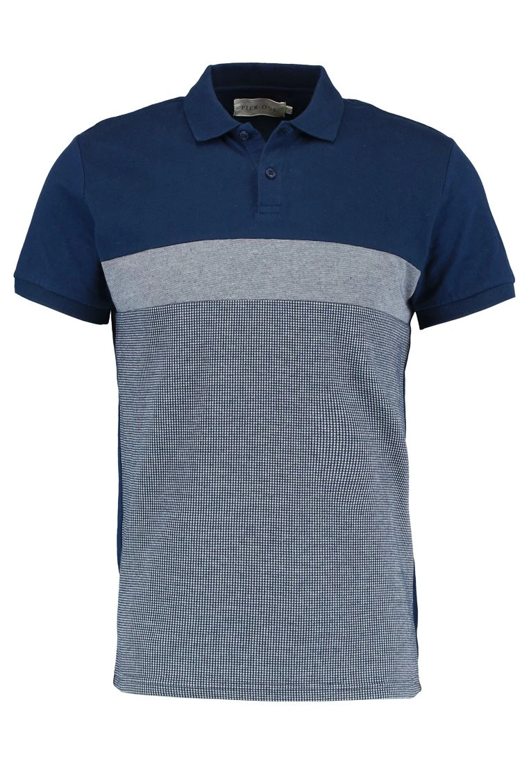 Pier One Poloshirt - Dark Blue/Mottled Grey 7 Pier One Poloshirt - Dark Blue/Mottled Grey - Afbeelding 5