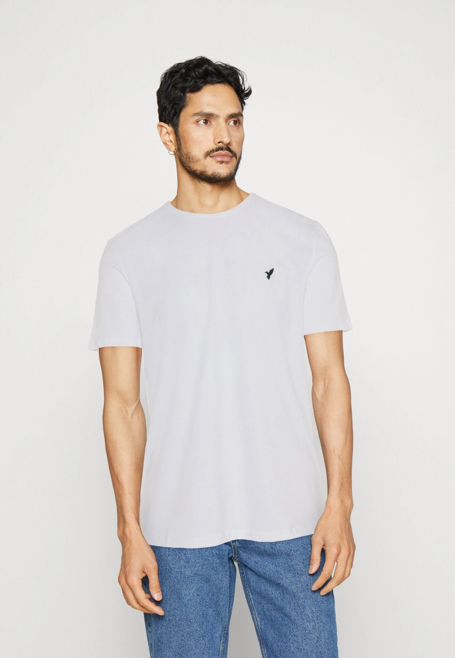 Pier One 5 Pack - T-Shirt Basic - White/Ark Green/Blue 9 Pier One 5 Pack - T-Shirt Basic - White/Ark Green/Blue - Afbeelding 7