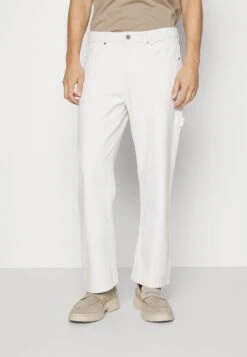 Pier One 15 Pier One Carpenter Colored Twill- Straight Leg Jeans - Off-White