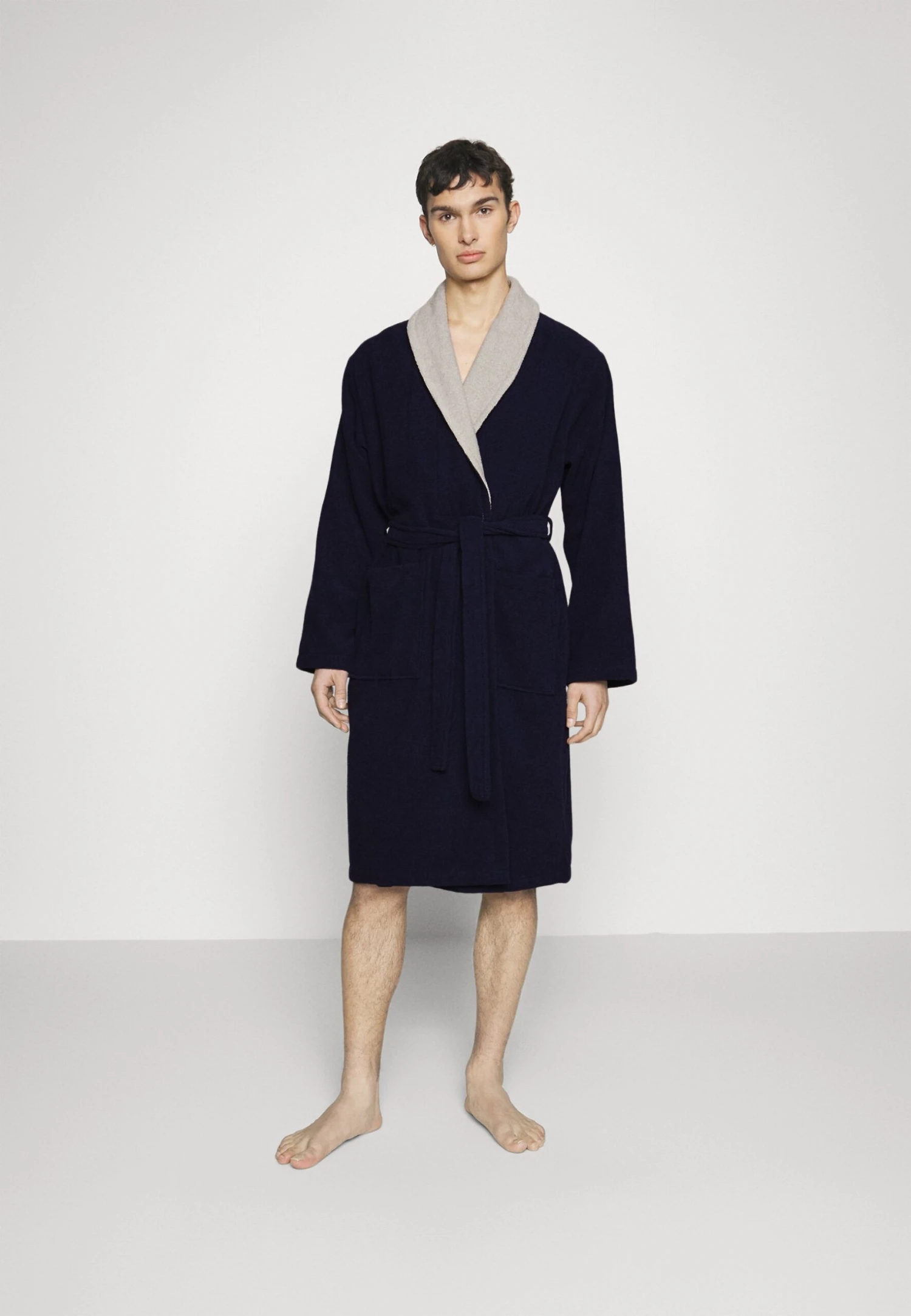 Pier One Shawl Towel Bathrobe - Badjas -Dark Blue 4 Pier One Shawl Towel Bathrobe - Badjas -Dark Blue - Afbeelding 2