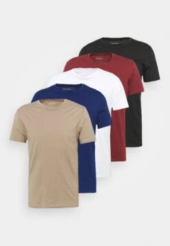 Pier One 5 Pack - T-Shirt Basic - White/Black/Bordeaux 20 Pier One 5 Pack - T-Shirt Basic - White/Black/Bordeaux -Pier One 821a9428a35f403f8260cec51cee307c