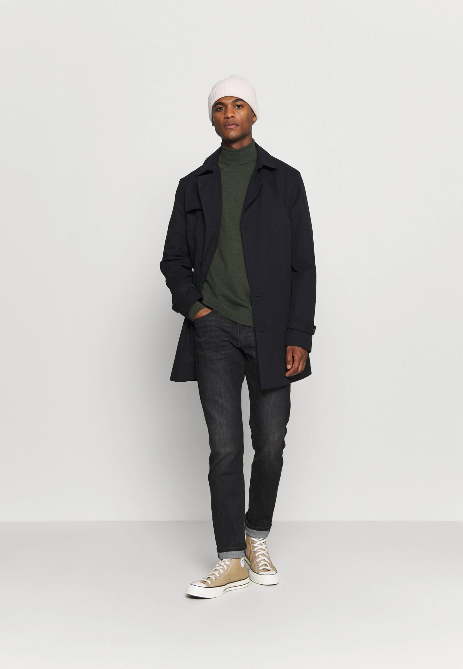 Pier One Trui - Mottled Olive 4 Pier One Trui - Mottled Olive - Afbeelding 2