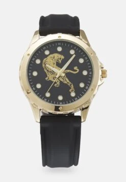 Pier One Unisex - Horloge - Black/Gold-Coloured