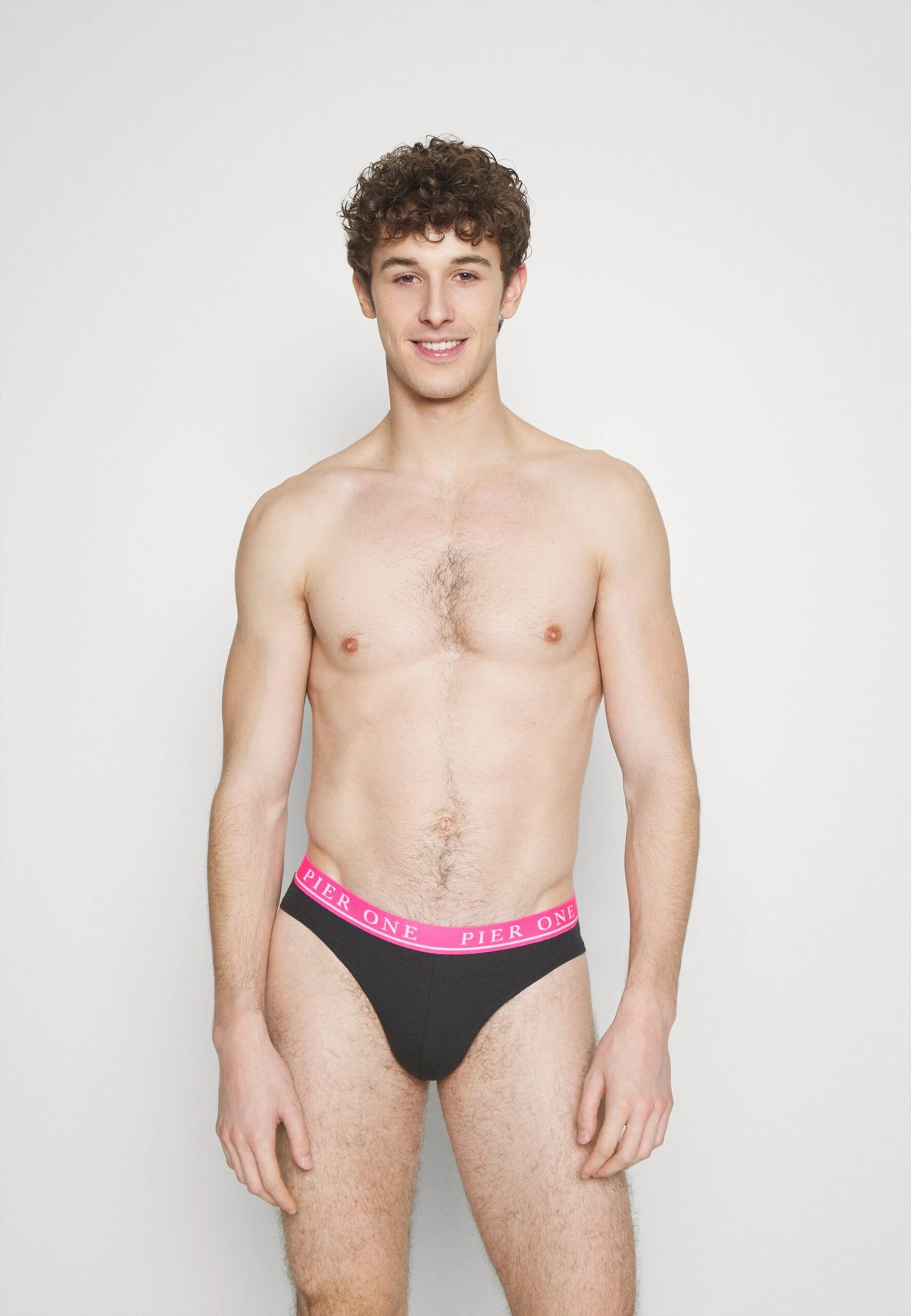 Pier One Branded Waistband Briefs 3 Pack - Slip - Black 3 Pier One Branded Waistband Briefs 3 Pack - Slip - Black